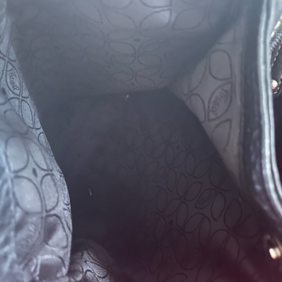 Fossil black pebbled leather purse - Picture 7 of 9